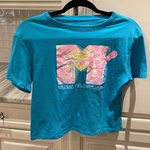 Women's Love Tribe‎ MTV Teal T-shirt Size Small